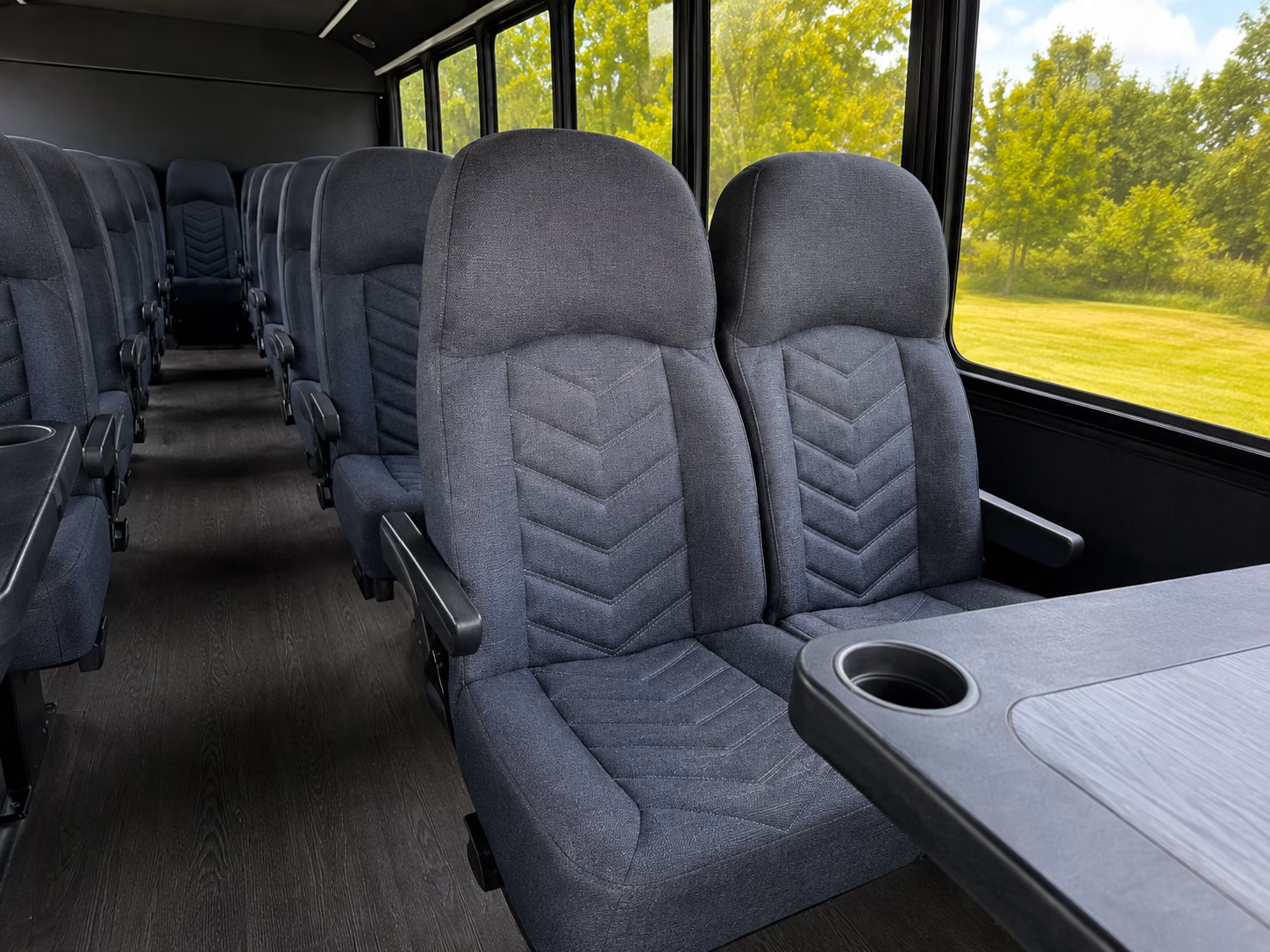 tempe 18 passenger minibus interior