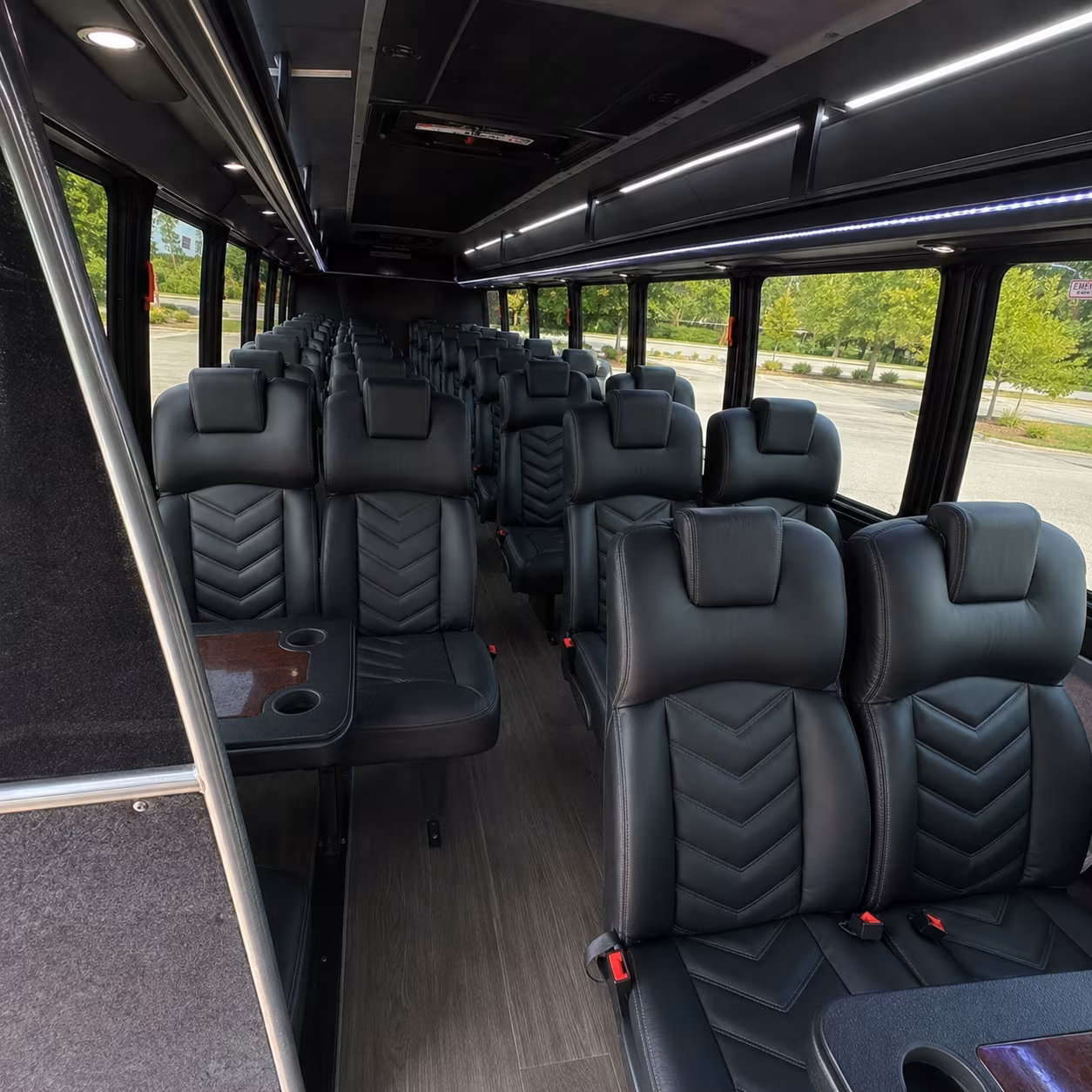 tempe 25 passenger minibus inside