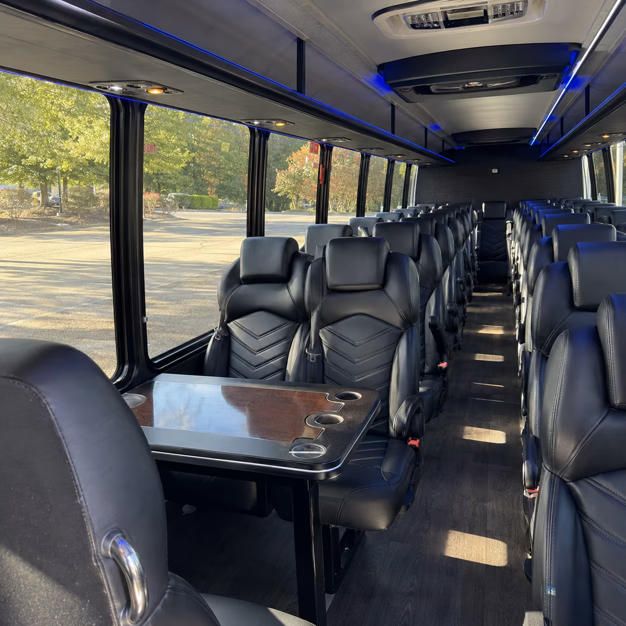 tempe 28 passenger minibus inside