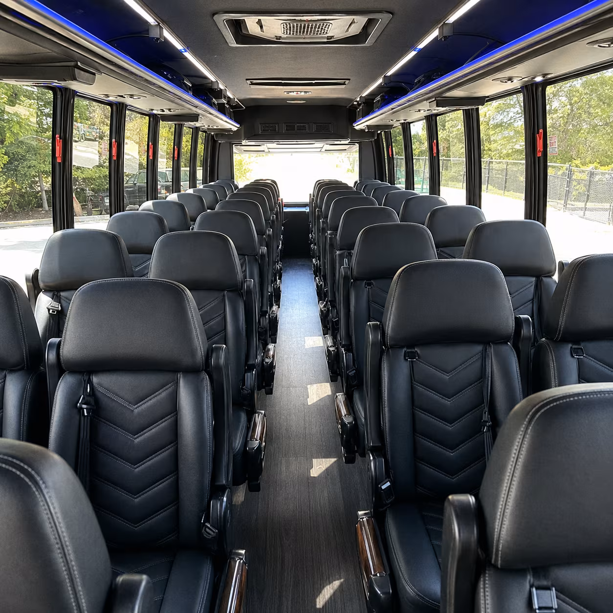 tempe 28 passenger minibus interior