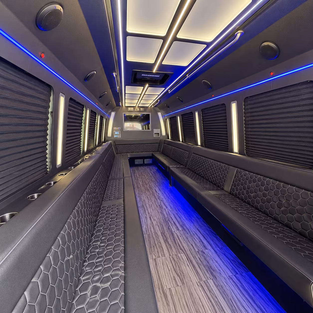 tempe 30 passenger party bus interior