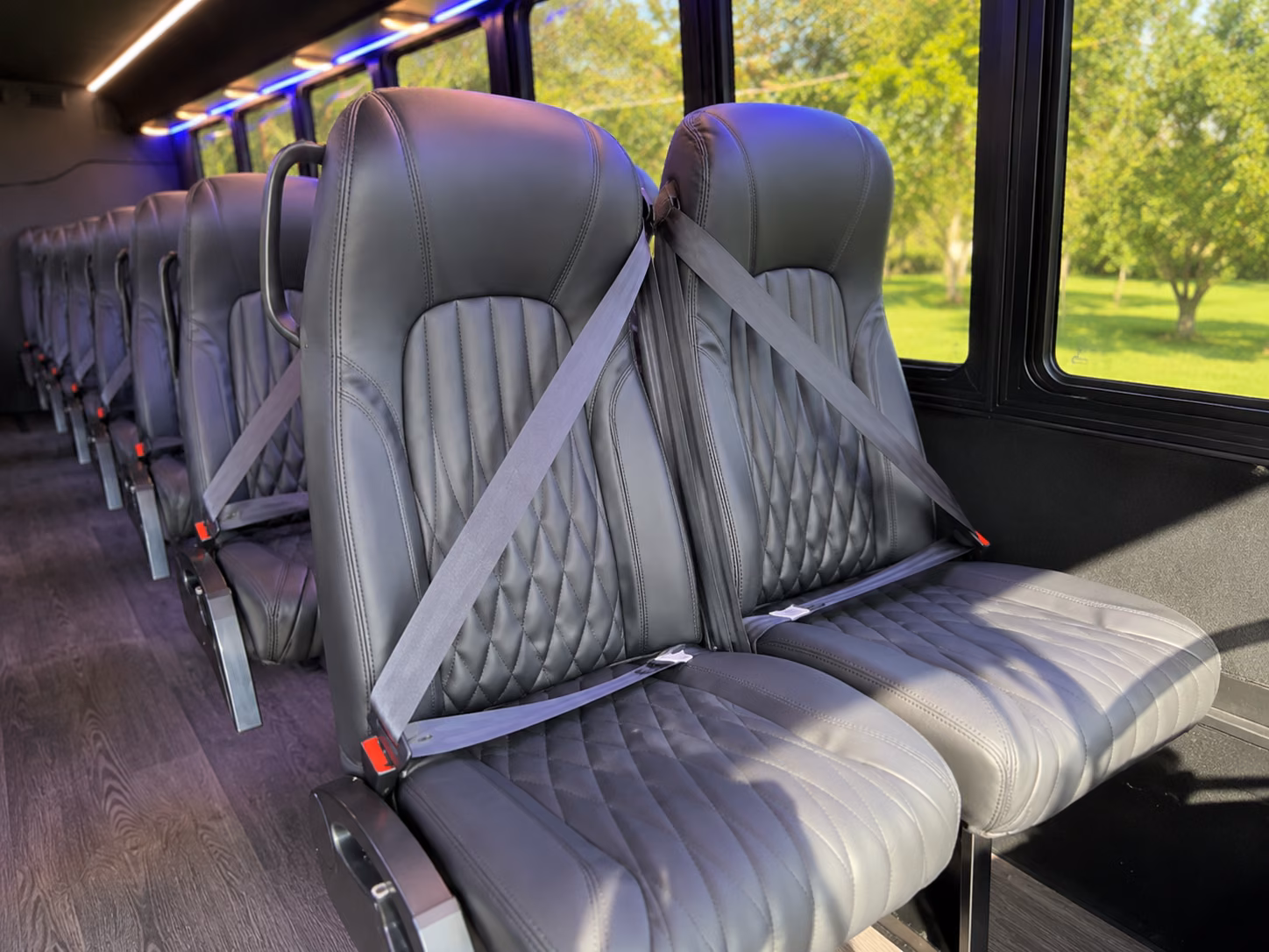 tempe wedding transportation onboard seating